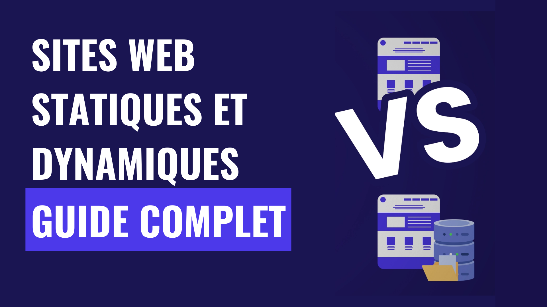 definition site web statique et dynamique